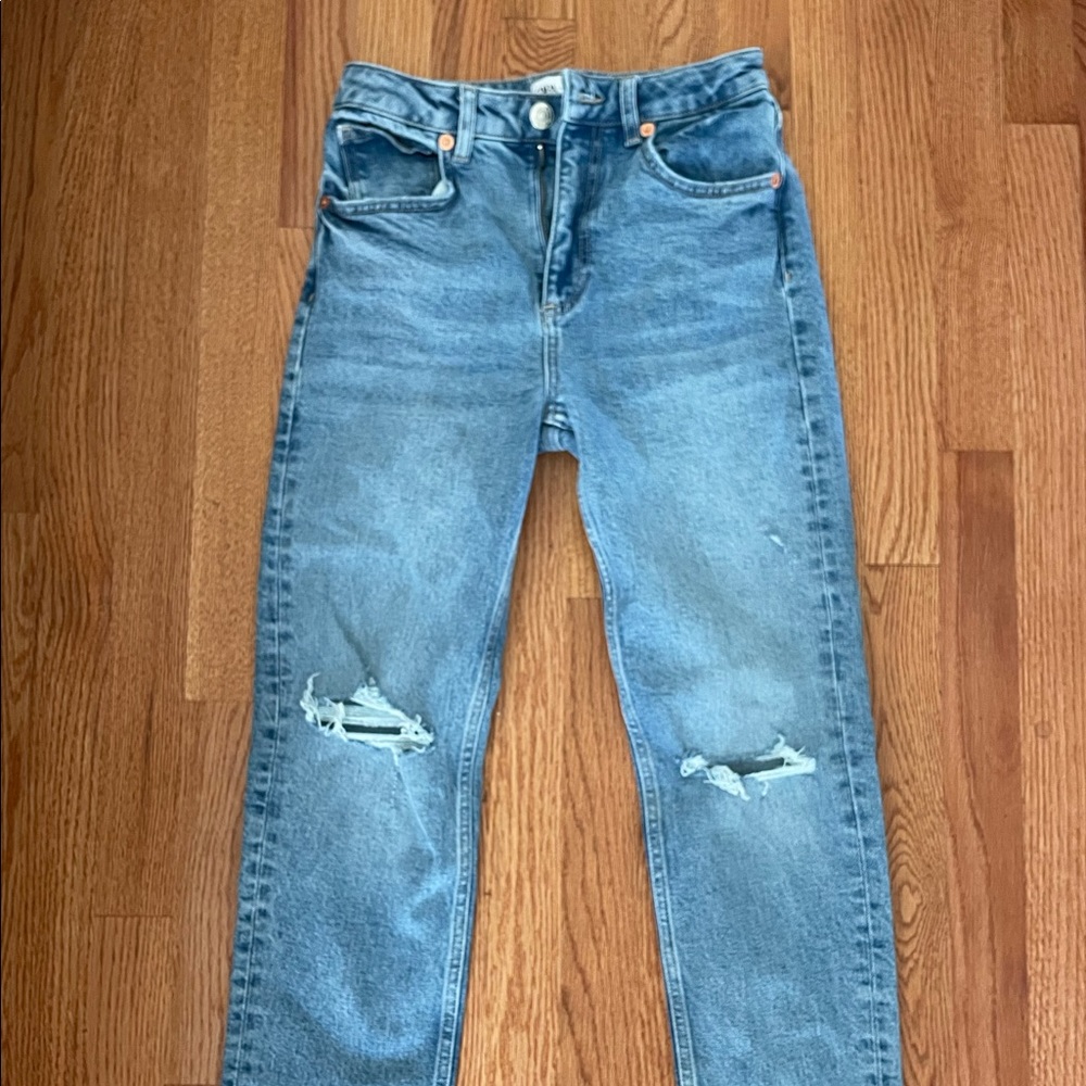 Zara slim fit high rise jeans!
